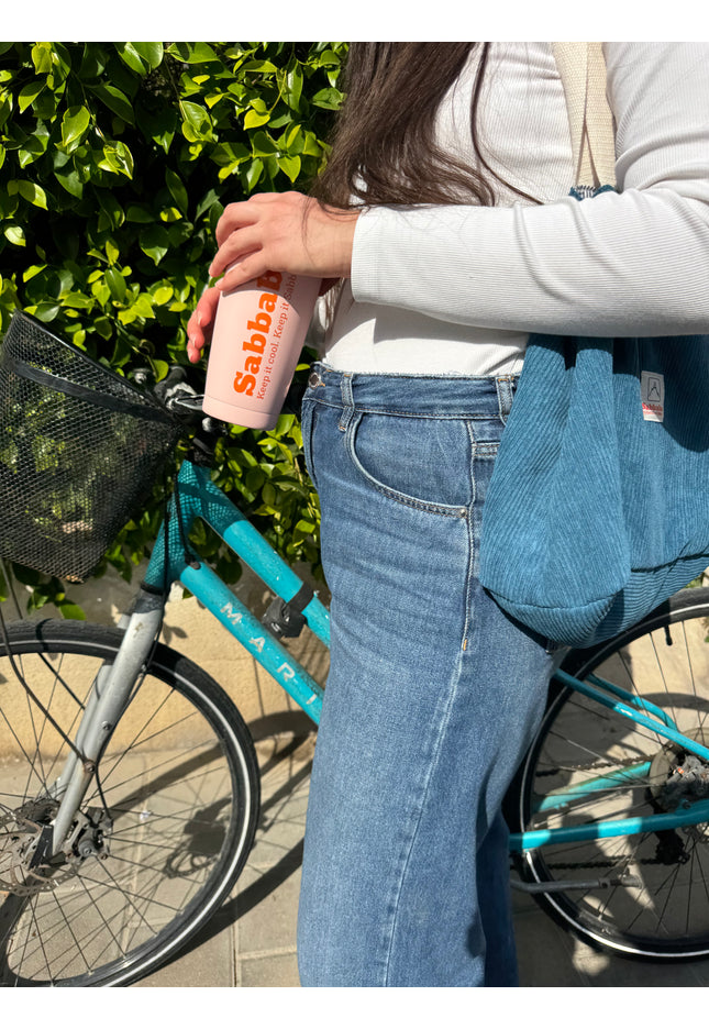 תיק קורדרוי Sabbaba – כחול נייבי