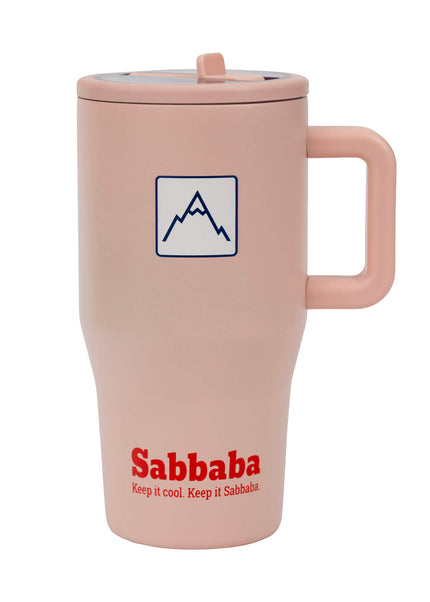 Sabbaba כוס תרמית 20oz ורוד (כ־600 מ״ל)