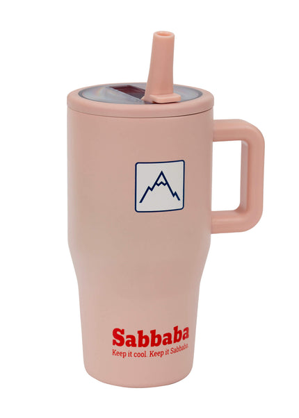 Sabbaba כוס תרמית 20oz ורוד (כ־600 מ״ל)