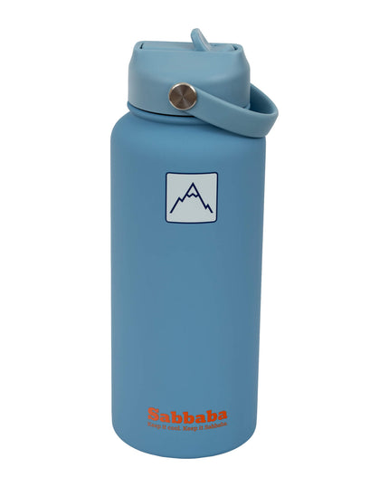 Sabbaba בקבוק 1000 מ״ל תכלת עם ציפוי קרמי פנימי