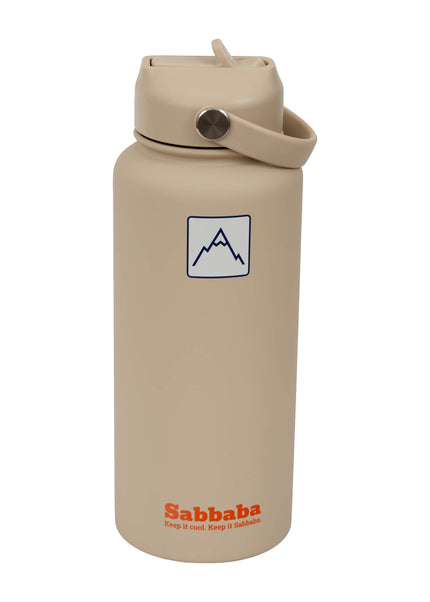 Sabbaba בקבוק 1000 מ״ל בז׳ עם ציפוי קרמי פנימי