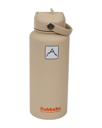 Sabbaba בקבוק 1000 מ״ל בז׳ עם ציפוי קרמי פנימי