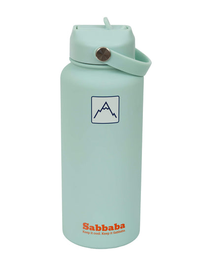 Sabbaba בקבוק 1000 מ״ל מנטה עם ציפוי קרמי פנימי