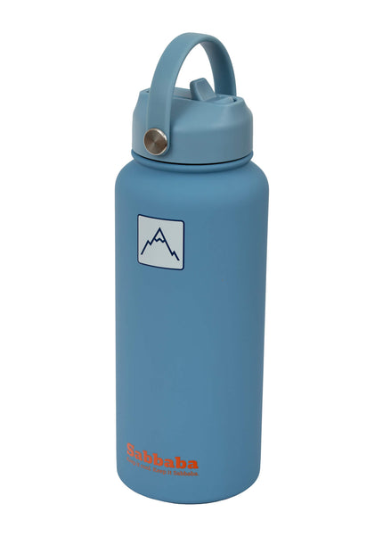 Sabbaba בקבוק 1000 מ״ל תכלת עם ציפוי קרמי פנימי