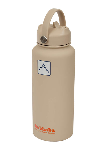 Sabbaba בקבוק 1000 מ״ל בז׳ עם ציפוי קרמי פנימי