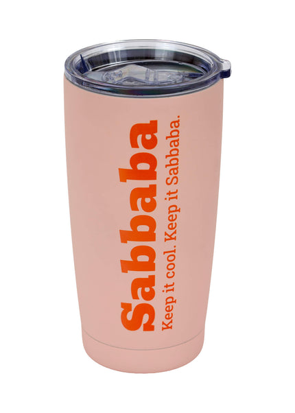 כוס קפה קר Sabbaba ורוד (590 מ״ל)