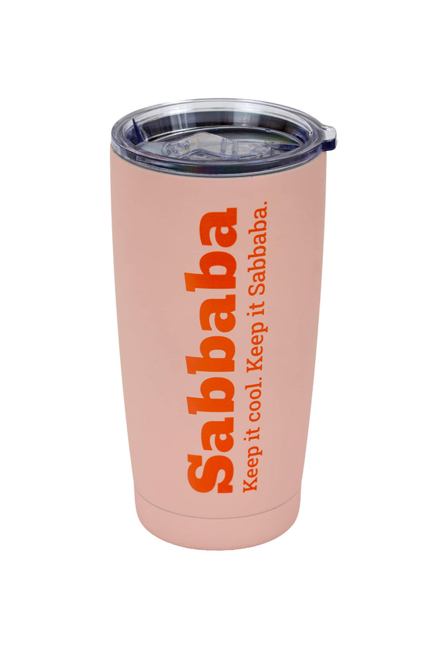 כוס קפה קר Sabbaba ורוד (590 מ״ל)