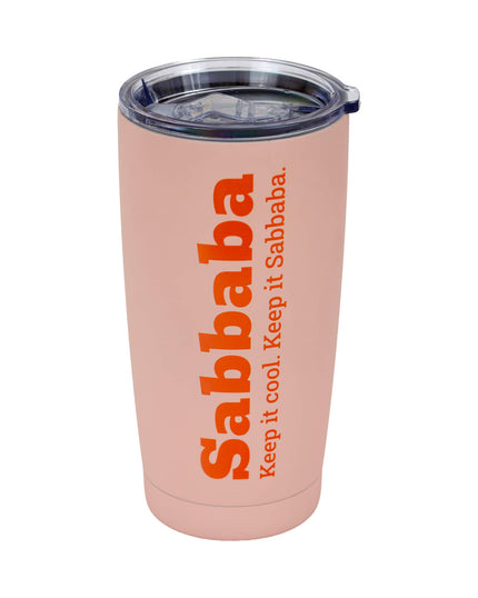 כוס קפה קר Sabbaba ורוד (590 מ״ל)