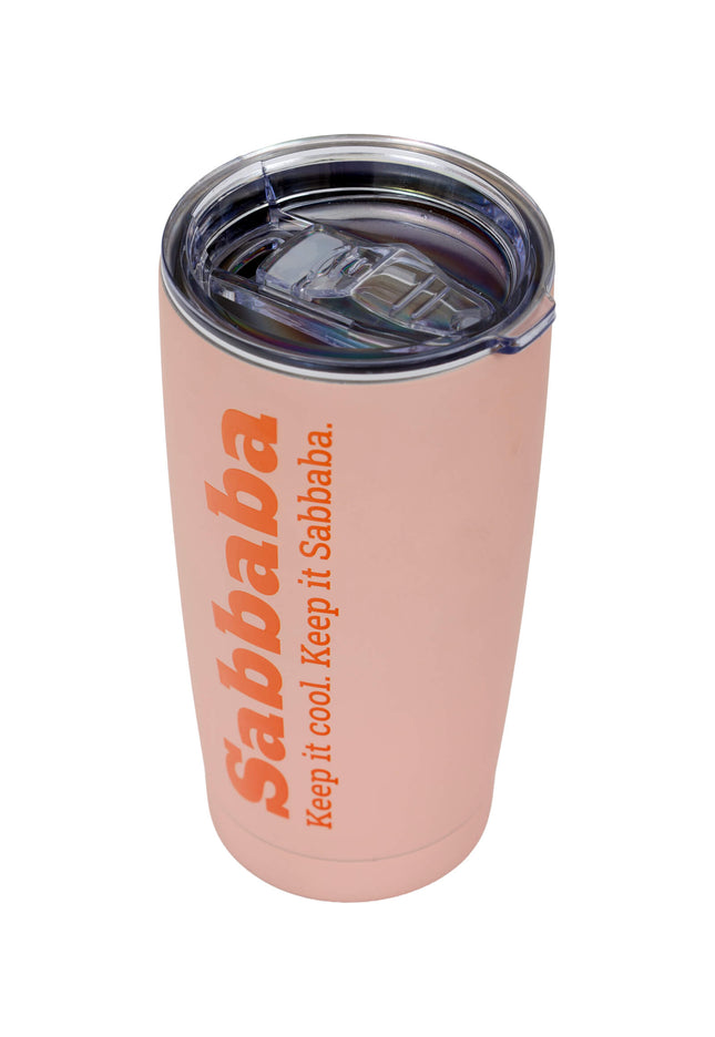 כוס קפה קר Sabbaba ורוד (590 מ״ל)