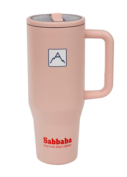 Sabbaba כוס תרמית 40oz ורוד (כ־1200 מ״ל)