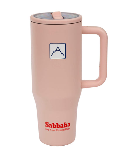 Sabbaba כוס תרמית 40oz ורוד (כ־1200 מ״ל)