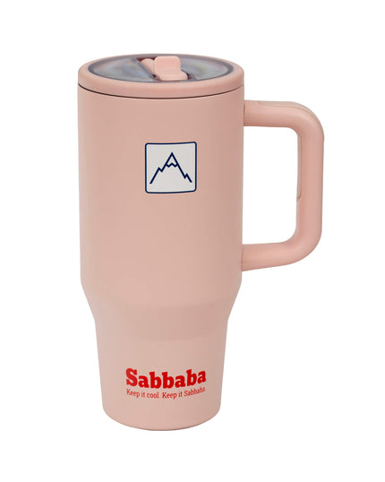 Sabbaba כוס תרמית 30oz ורוד (כ־900 מ״ל)