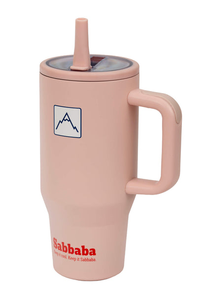 Sabbaba כוס תרמית 30oz ורוד (כ־900 מ״ל)