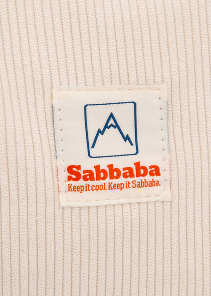 Sabbaba תיק קורדרוי לבן וניל